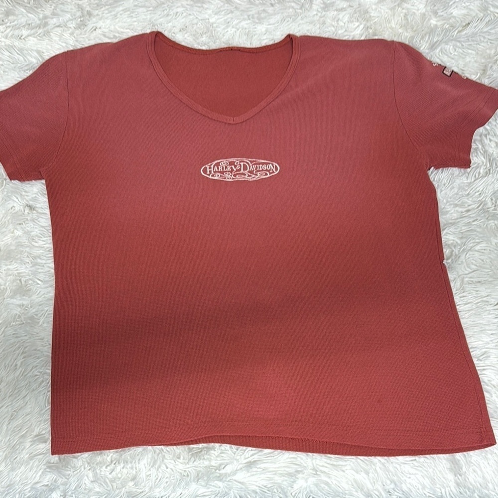 Harley-Davidson Fitted Red Short Sleeve Tee